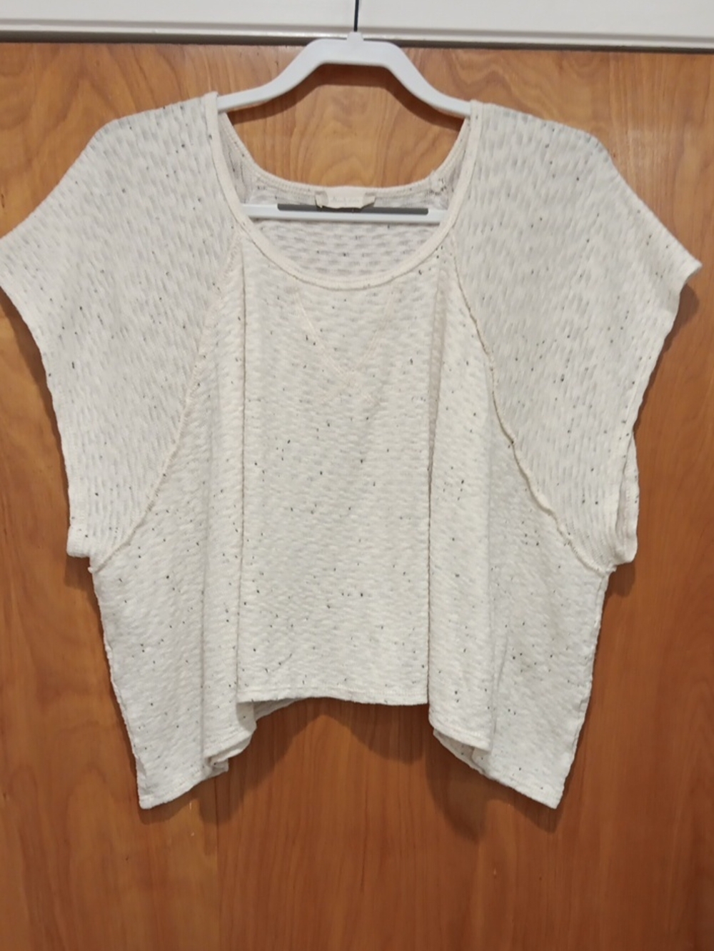 Altar d' state Small Lightweight Cream Knit Boxy Top